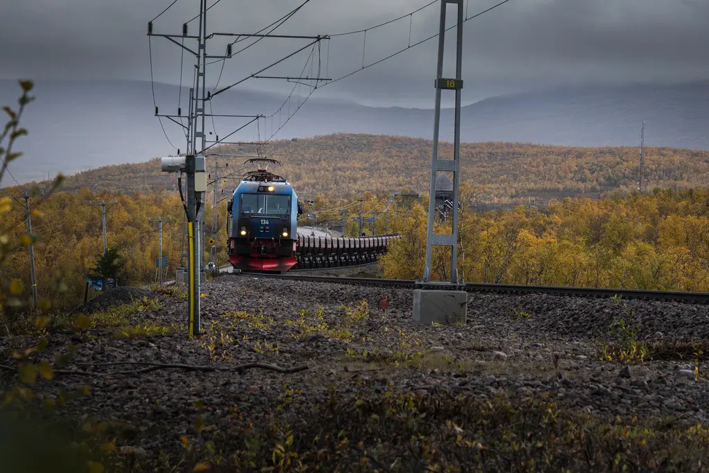 Tåg på malmbanan.